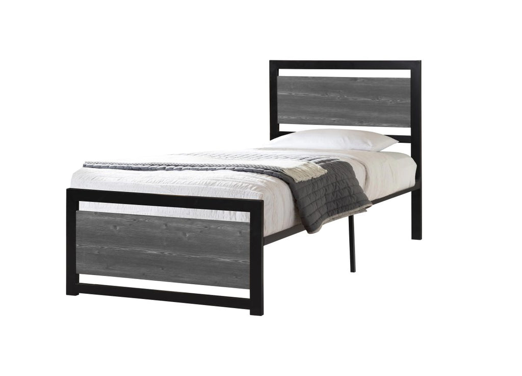 Heavy-Duty Metal Bed Frame – Industrial Design T-2233