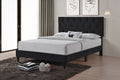 Premium Adjustable Platform Bed Frame – Black Leatherette or Grey Linen (T-2106)