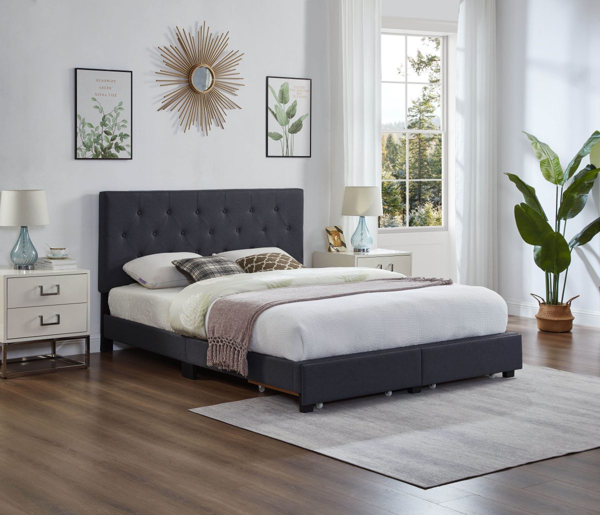 Premium Adjustable Platform Bed with Storage Drawers (T-2125)