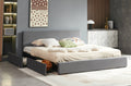 Modern Velvet Storage Bed – Grey or Black (T-2128)