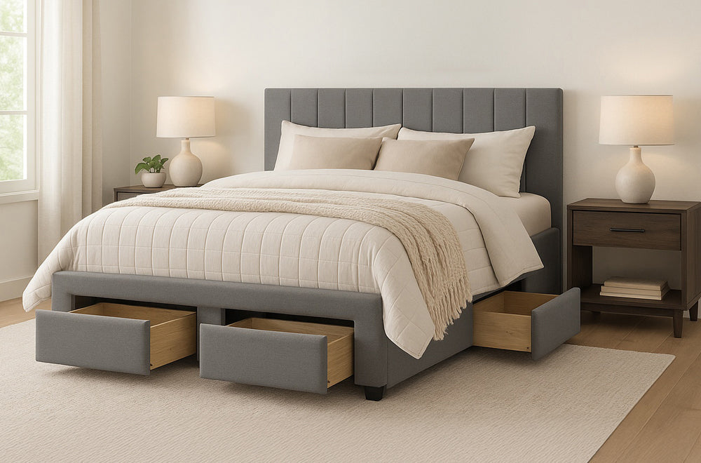 Premium Storage Platform Bed – 4-Drawer Design (T-2157)