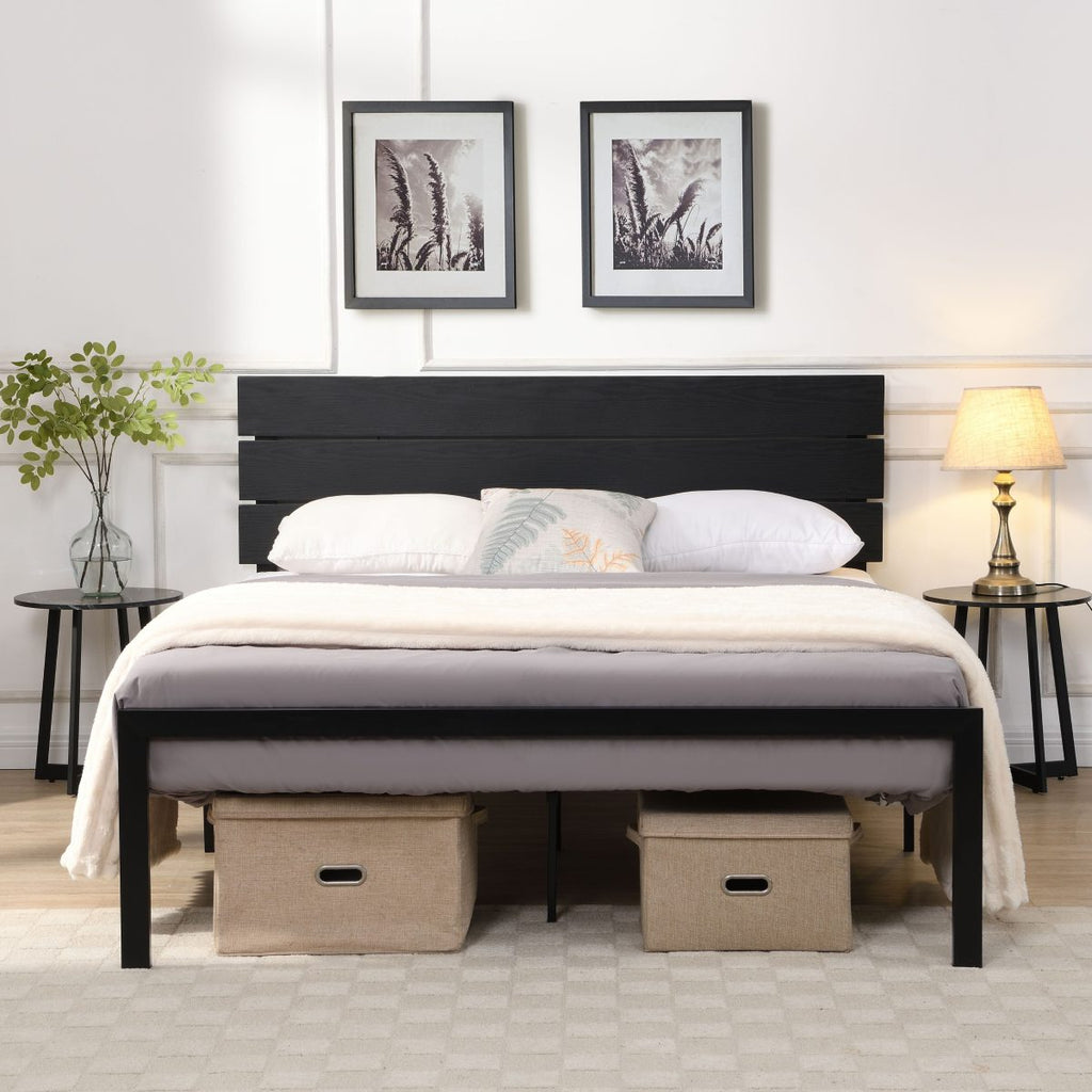 Minimalist Metal Bed Frame – Durable Industrial Design T-2205