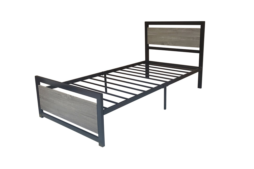 Heavy-Duty Metal Bed Frame – Industrial Design T-2233
