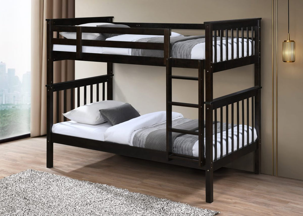 Durable Twin-Over-Twin Bunk Bed T-2500