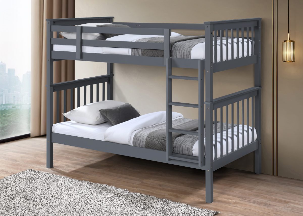 Durable Twin-Over-Twin Bunk Bed T-2500