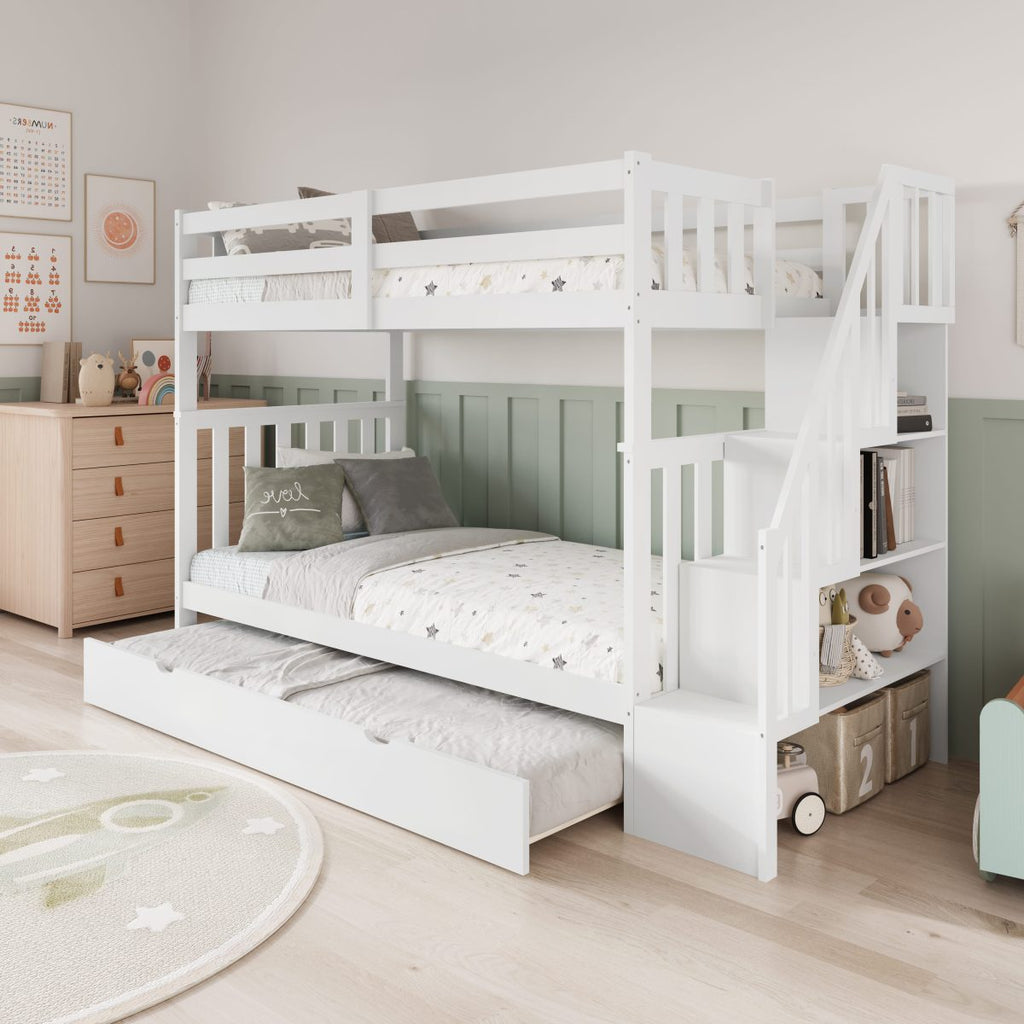 Premium Modern Bunk Bed – Space-Saving Design T-2594