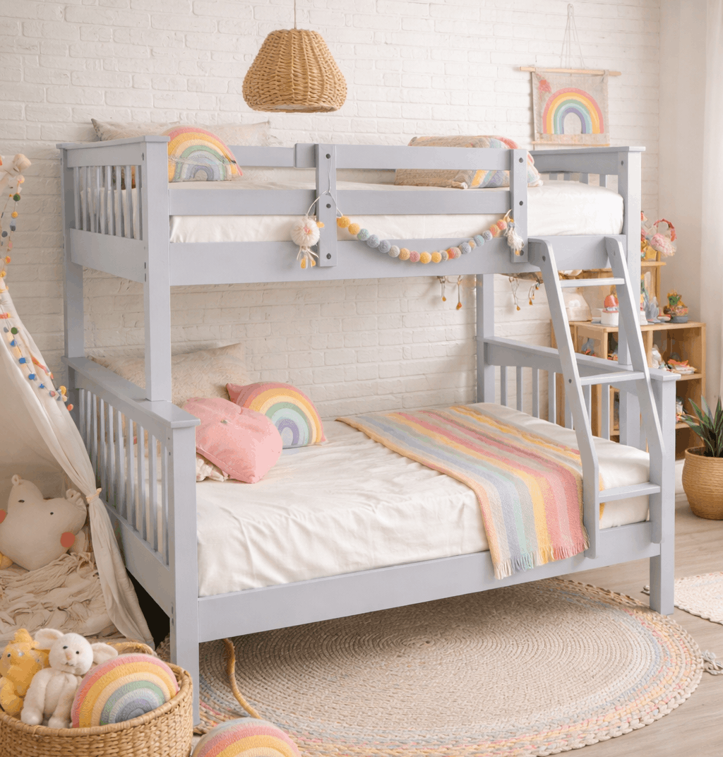 Contemporary Bunk Bed Frame for Shared Rooms T-2501