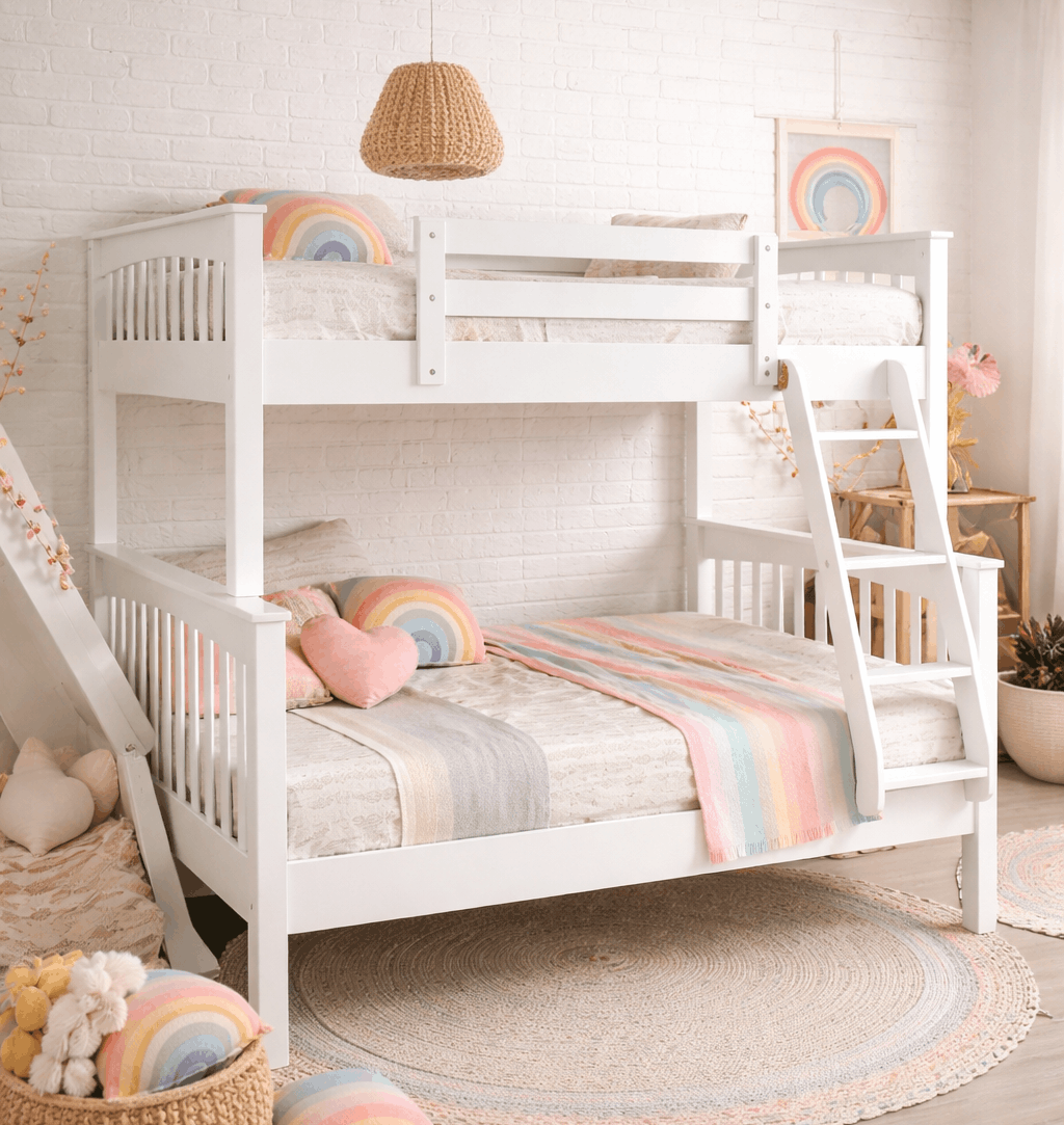 Contemporary Bunk Bed Frame for Shared Rooms T-2501